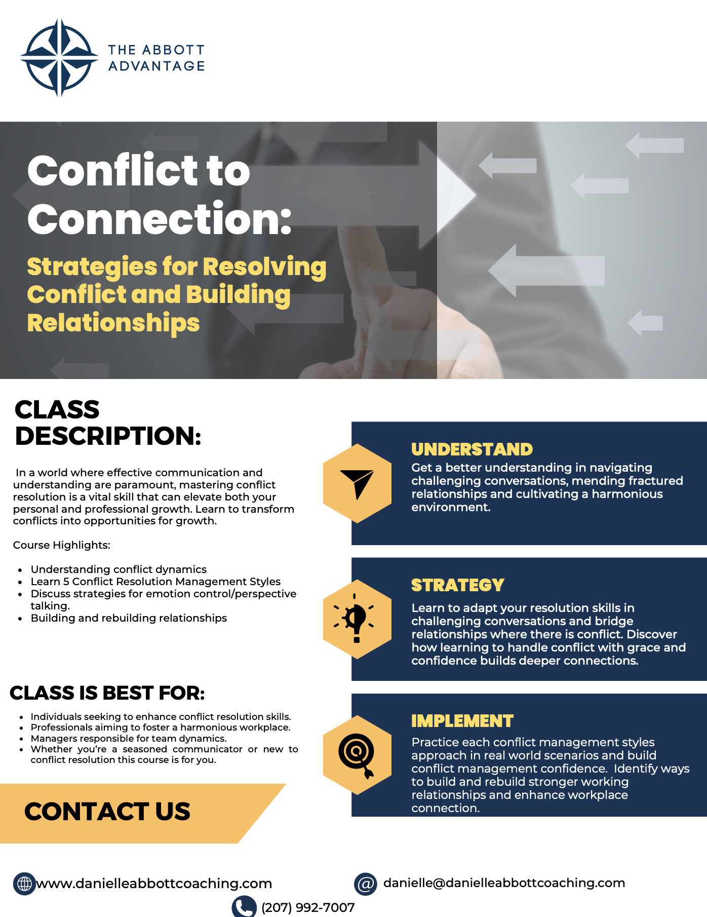 Conflict to Connection - The Abbott Advantage